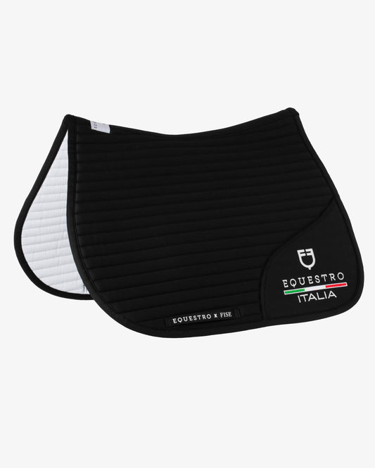 SOTTOSELLA + CUFFIETTA CON LOGO RICAMATO NERO