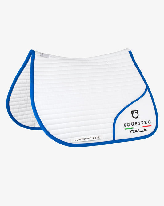 SOTTOSELLA + CUFFIETTA CON LOGO RICAMATO BIANCO