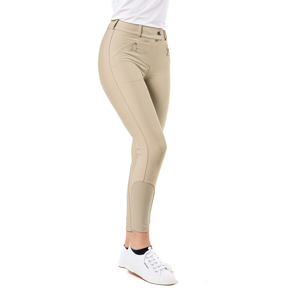 EVO - PANTALONI SARTORE JUNIOR IN TESSUTO TECNICO BEIGE