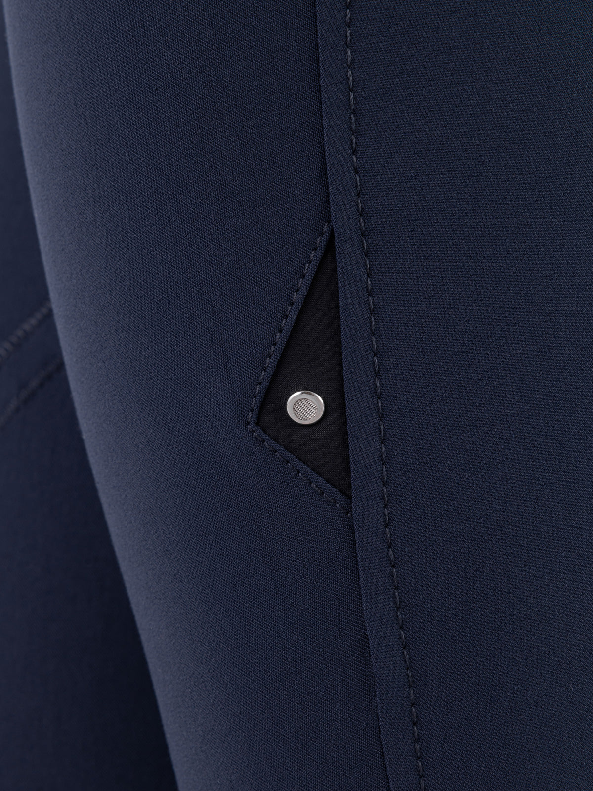 BOSTON – PANTALONE DONNA BLU CON TOPPA AL GINOCCHIO
