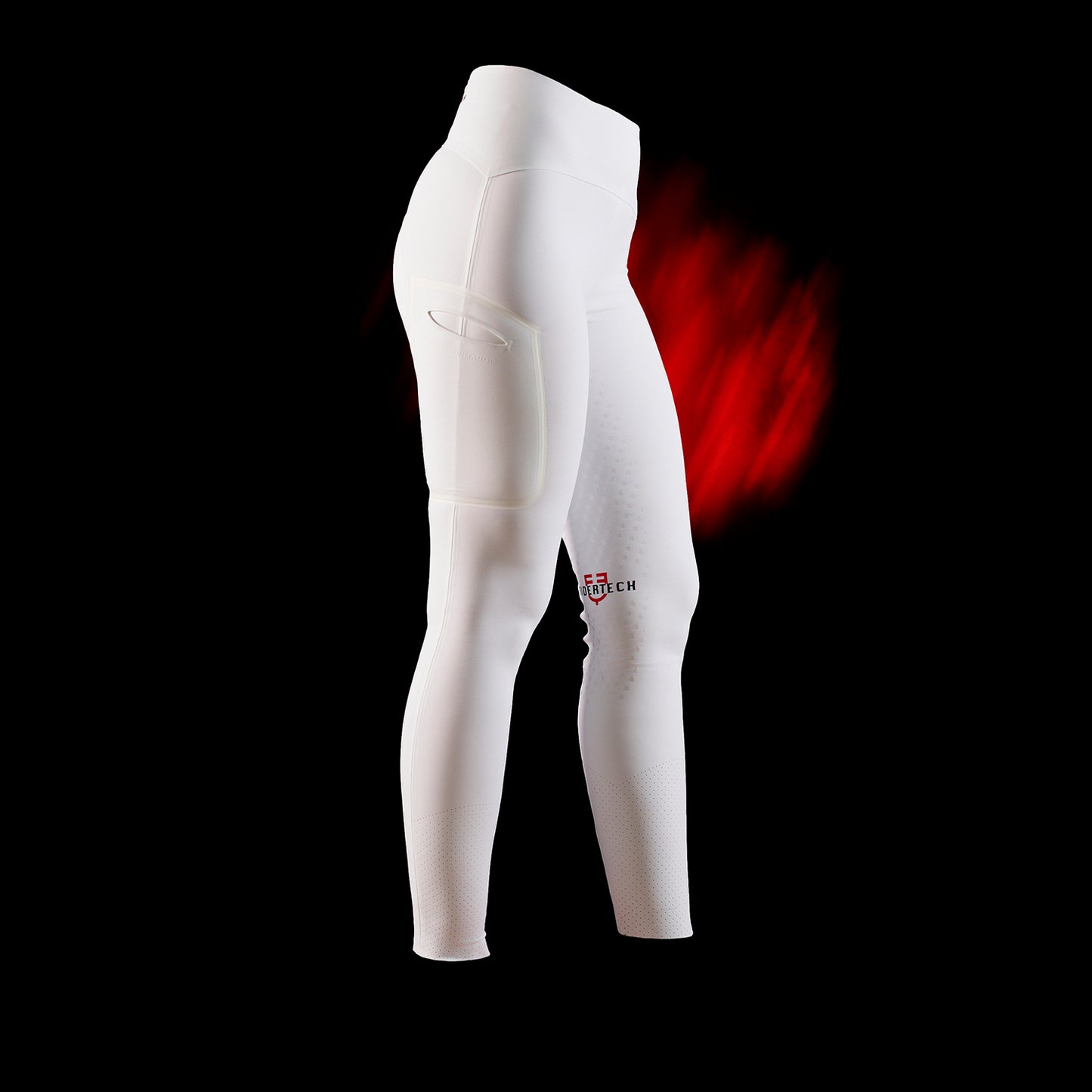 LEGGINGS BIANCHI FULL GRIP RIDERTECH A VITA ALTA