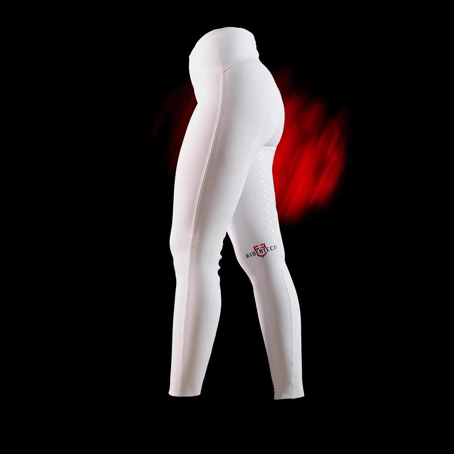 LEGGINGS BIANCHI FULL GRIP RIDERTECH A VITA ALTA