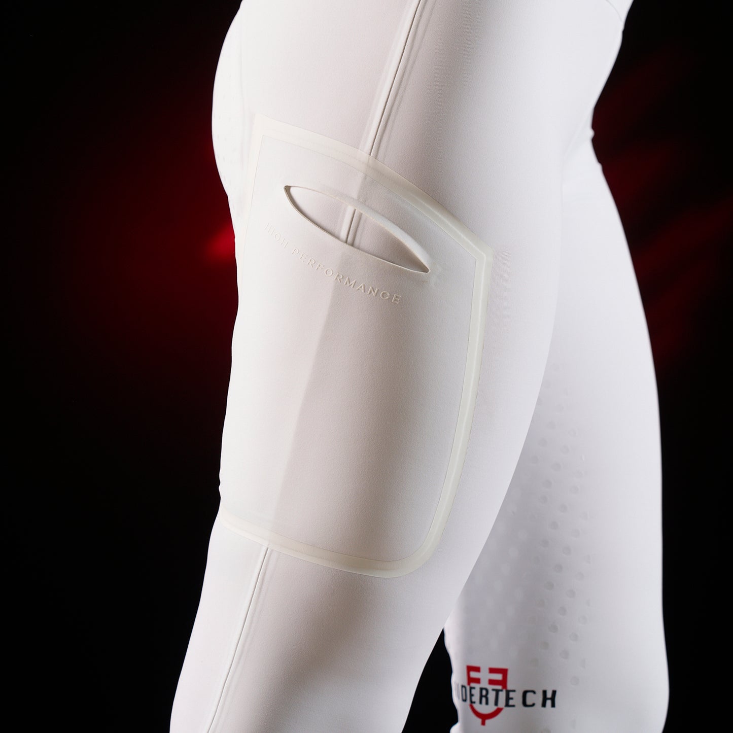 LEGGINGS BIANCHI FULL GRIP RIDERTECH A VITA ALTA