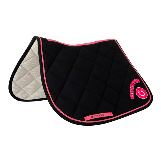 SOTTOSELLA + CUFFIETTA CON LOGO IN SPUGNA BLACK/HONEYSUCKLE