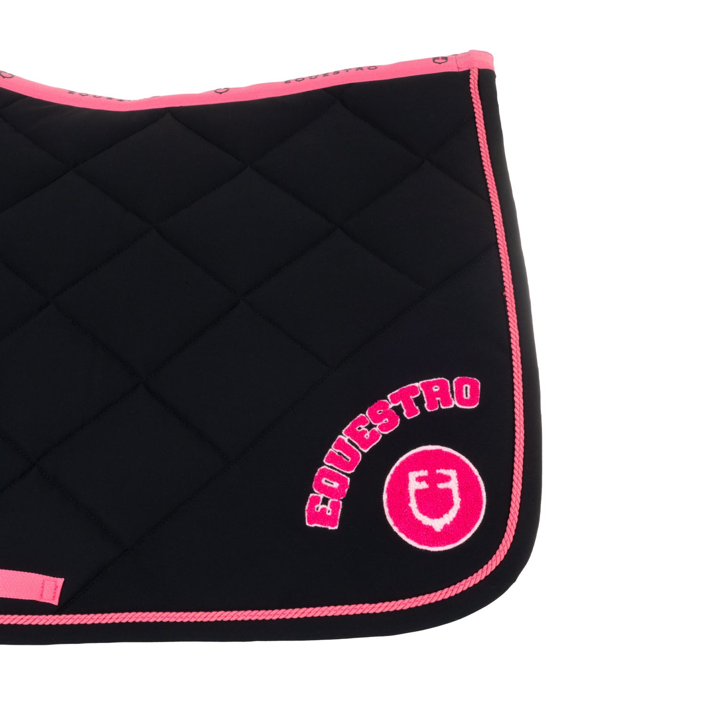 SOTTOSELLA + CUFFIETTA CON LOGO IN SPUGNA BLACK/HONEYSUCKLE