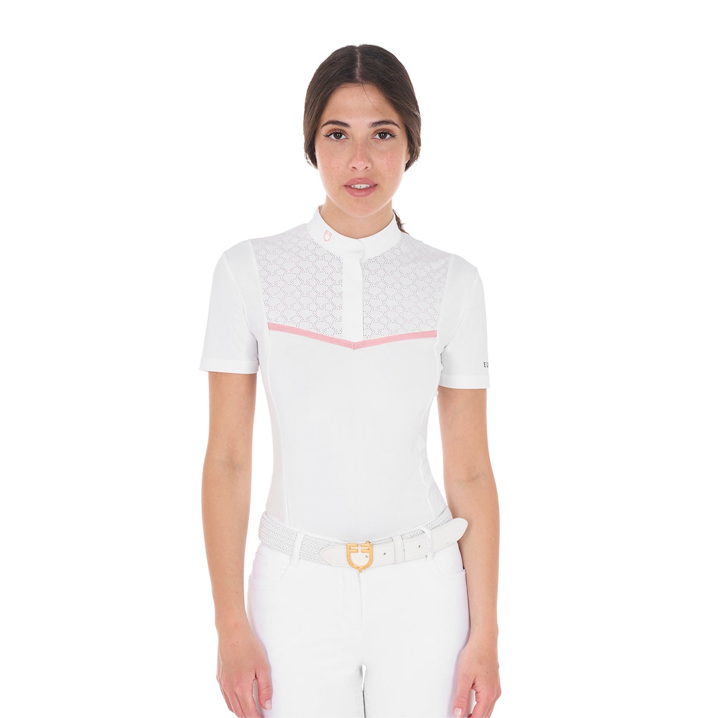 POLO DA CONCORSO CON INSERTI TRAFORATI