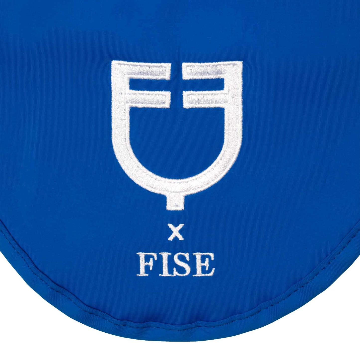 SOTTOSELLA + CUFFIETTA CON LOGO RICAMATO AZZURRO SAVOIA