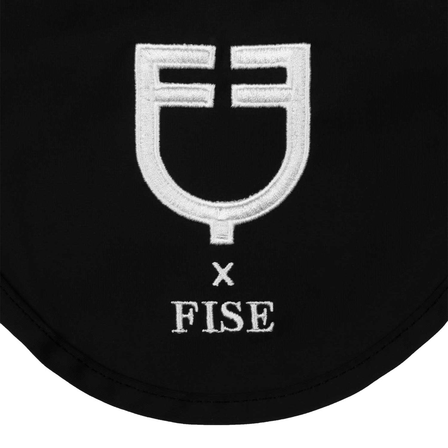 SOTTOSELLA + CUFFIETTA CON LOGO RICAMATO NERO