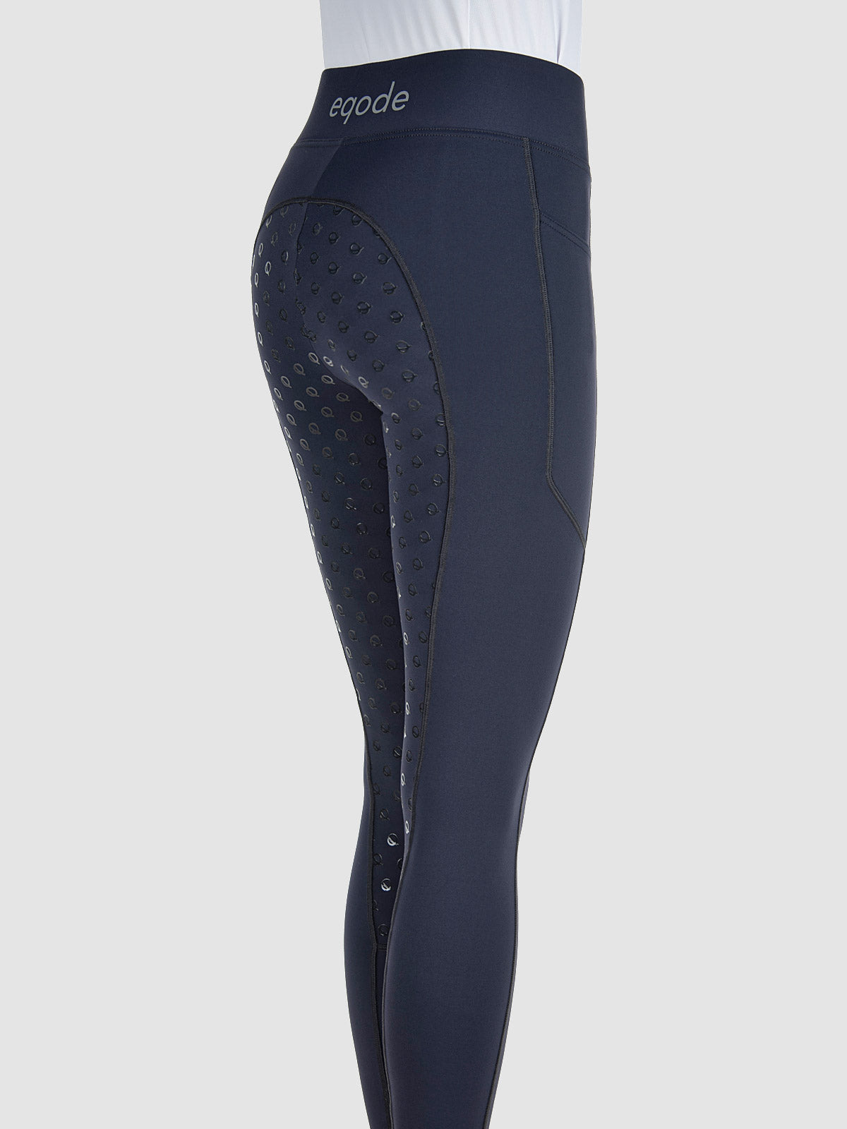 LEGGINGS DONNA BLU CON FULL GRIP