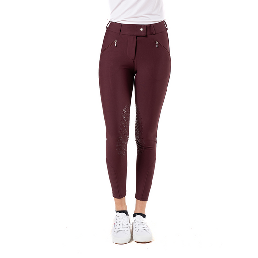 EVO - PANTALONI SARTORE DONNA IN TESSUTO TECNICO BORDEAUX