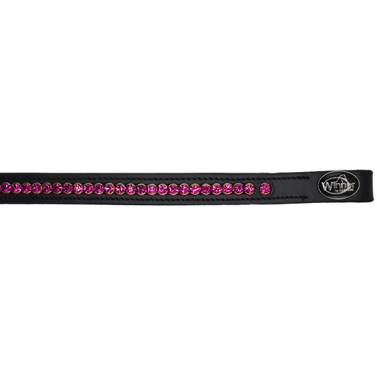 FRONTALINO CON STRASS FUCSIA