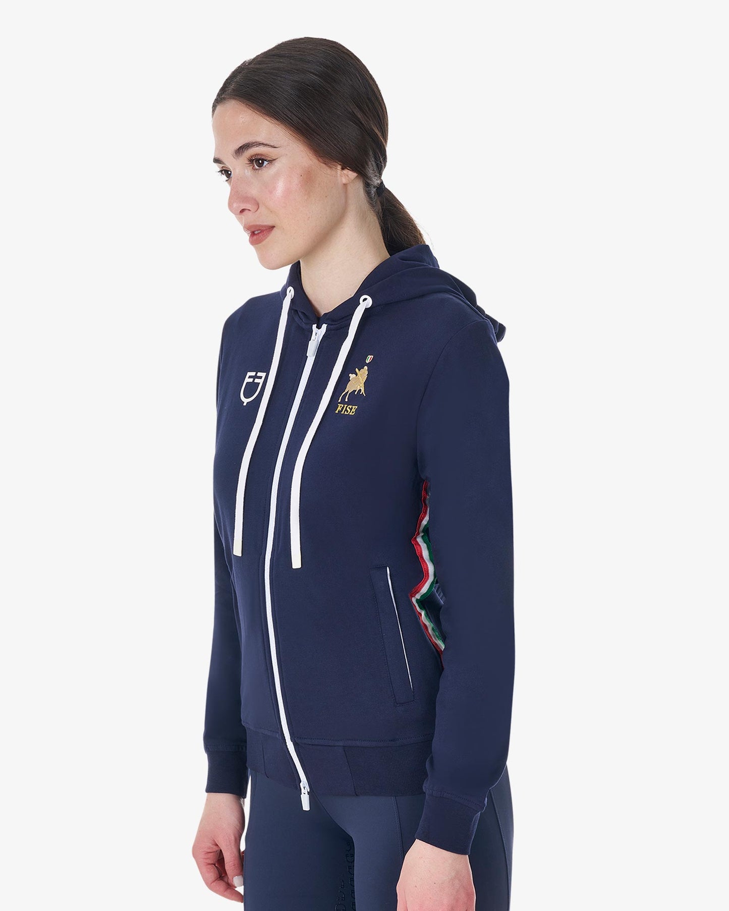 FELPA CON CAPPUCCIO EQUESTRO X FISE