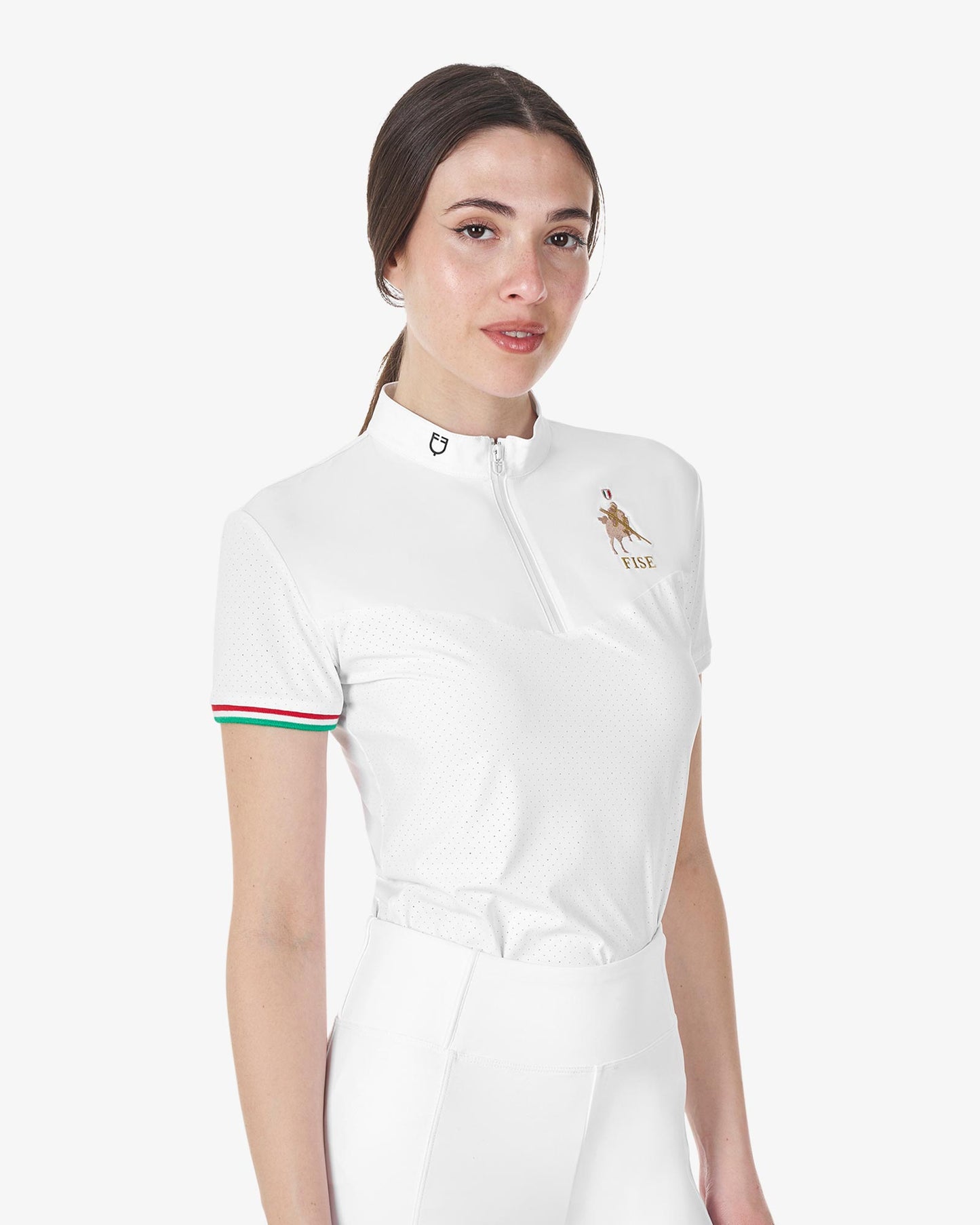 POLO DONNA DA CONCORSO ELASTICIZZATA CON ZIP