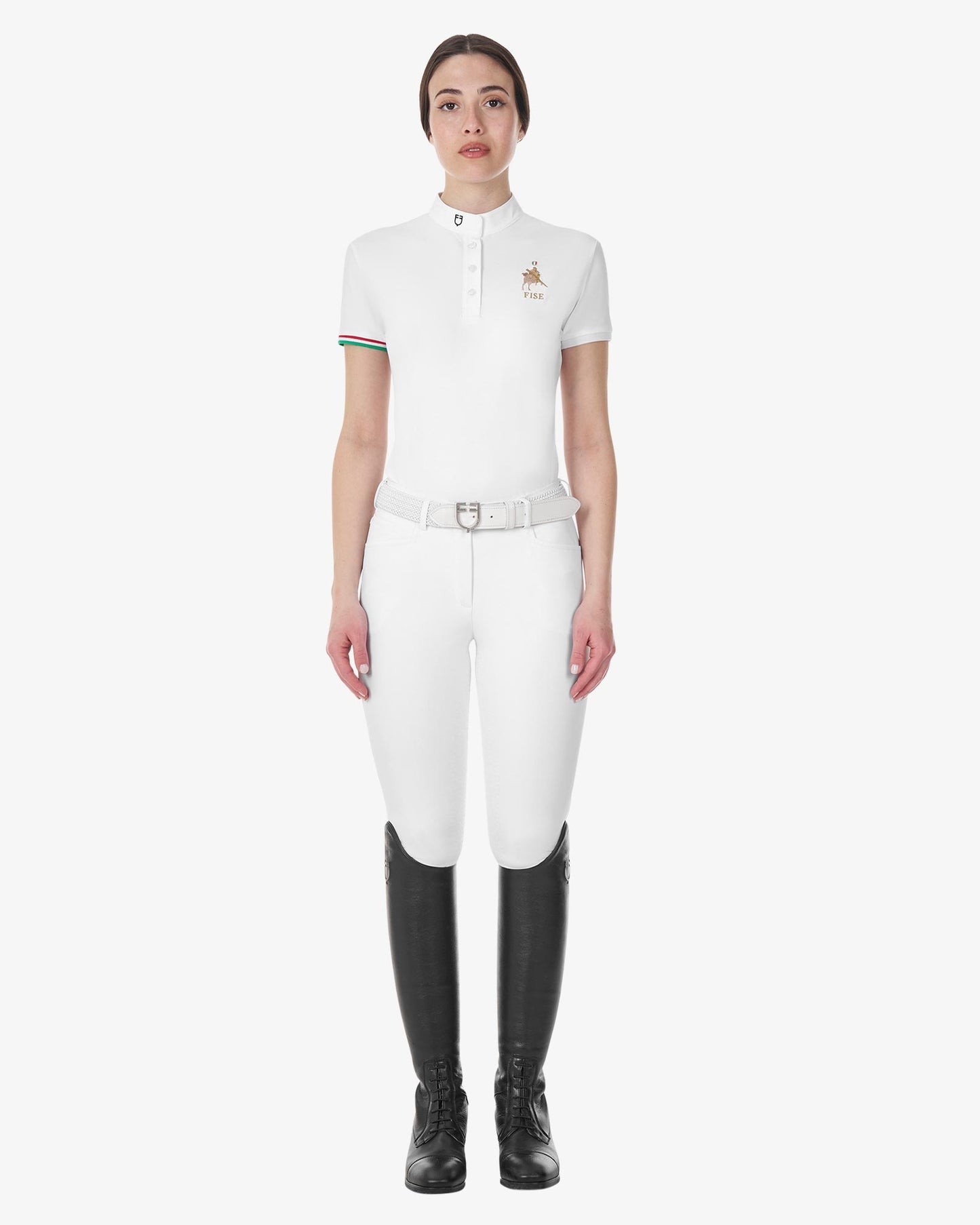 POLO DONNA DA CONCORSO ELASTICIZZATA CON ZIP