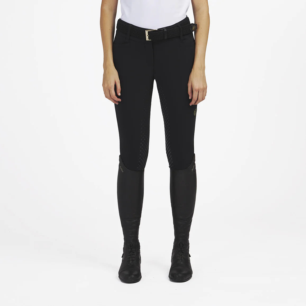 DIAMOND - PANTALONI A VITA ALTA FULL GRIP BIANCHI E NERI
