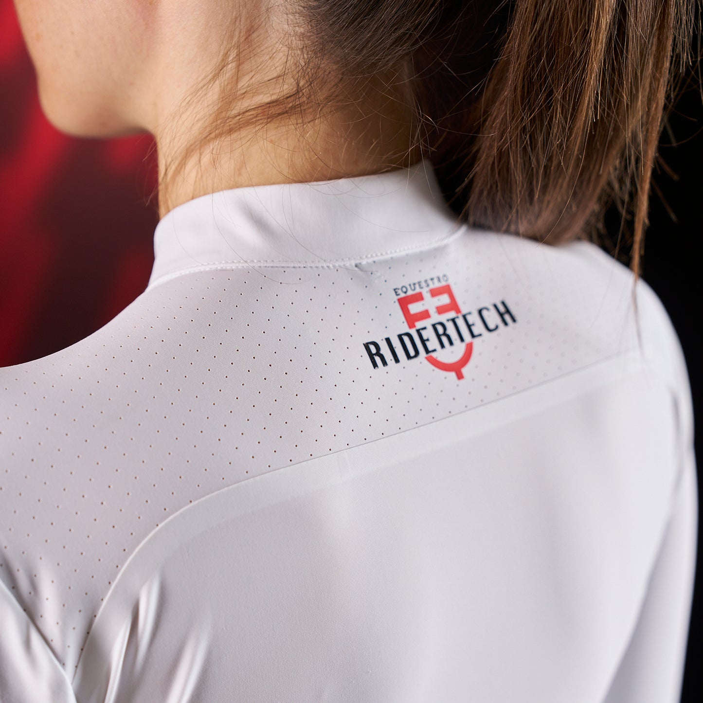 POLO DA COMPETIZIONE EQUESTRO RIDERTECH A MANICA LUNGA