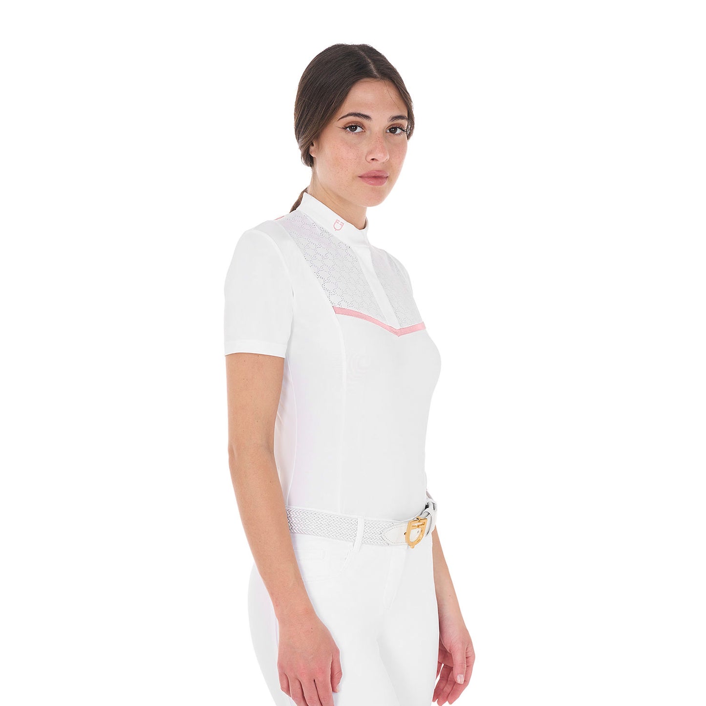 POLO DA CONCORSO CON INSERTI TRAFORATI