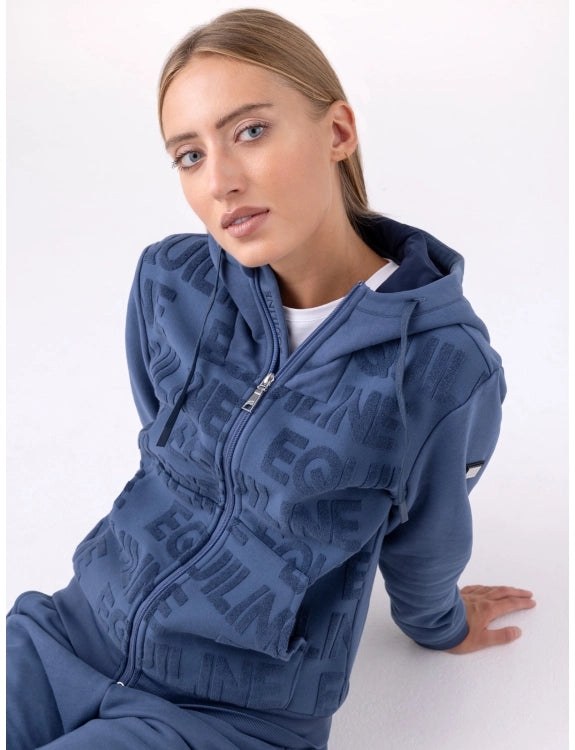 FELPA CON CAPPUCCIO DA DONNA BLUE WING TEAL