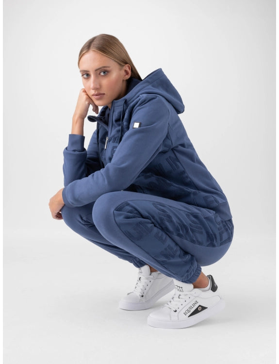 FELPA CON CAPPUCCIO DA DONNA BLUE WING TEAL