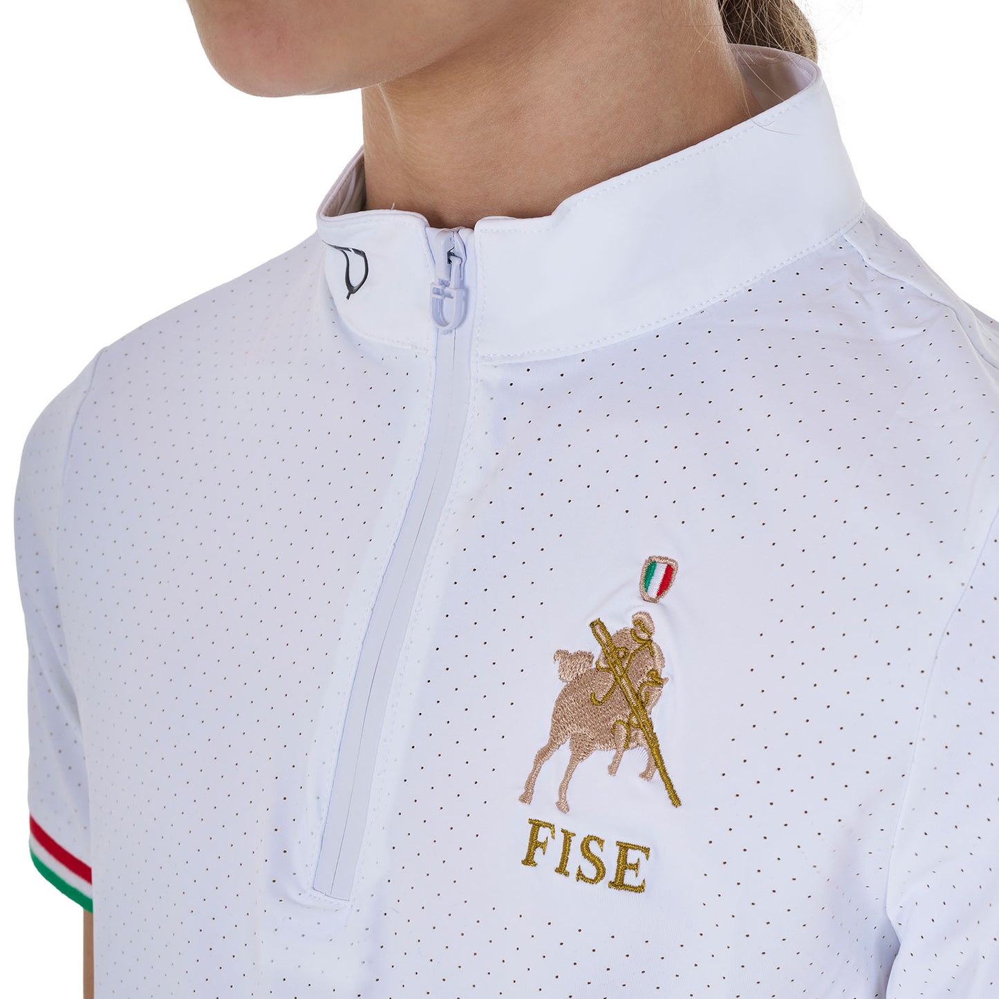 POLO DA CONCORSO CON ZIP