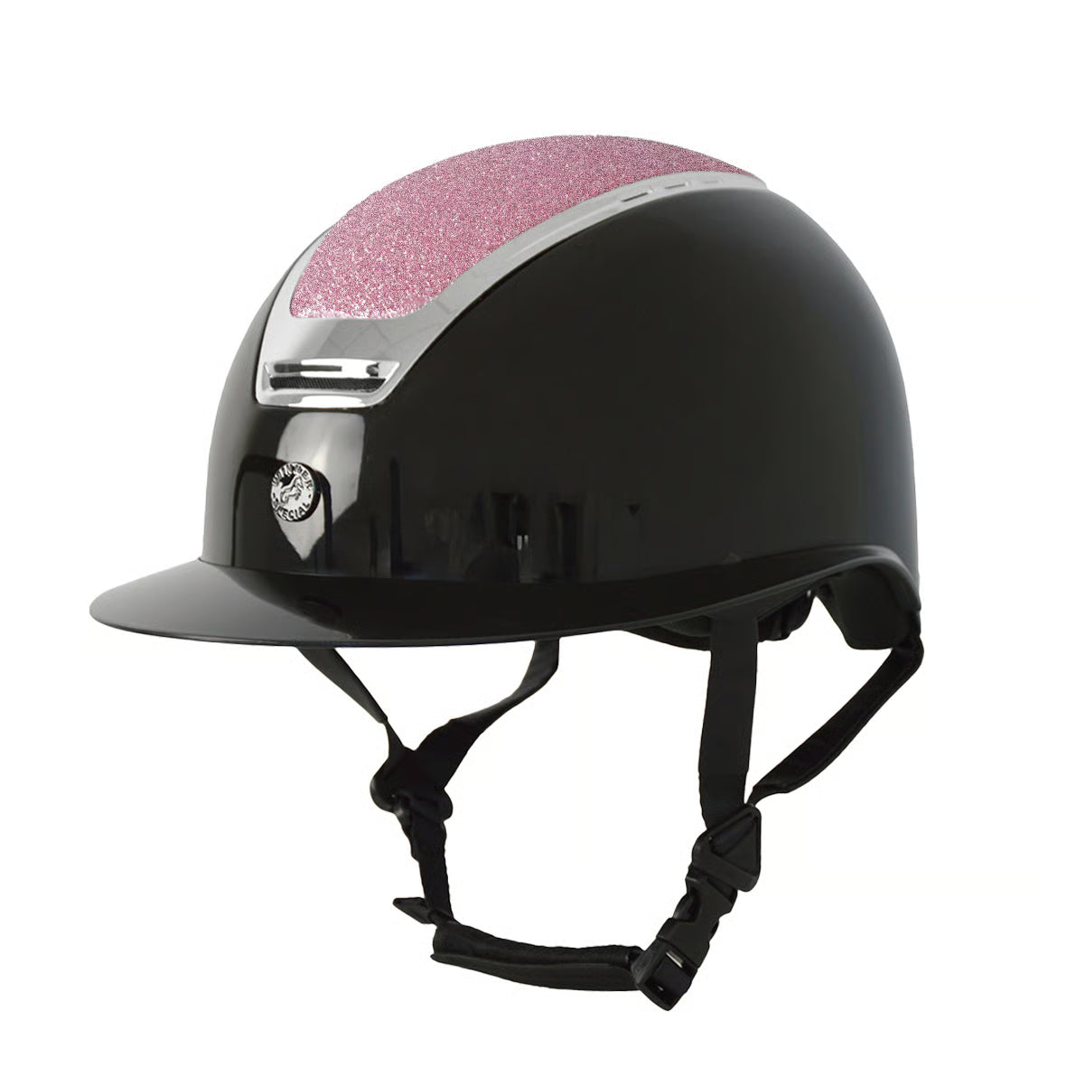 CASCO WINNER CON GLITTER ROSA