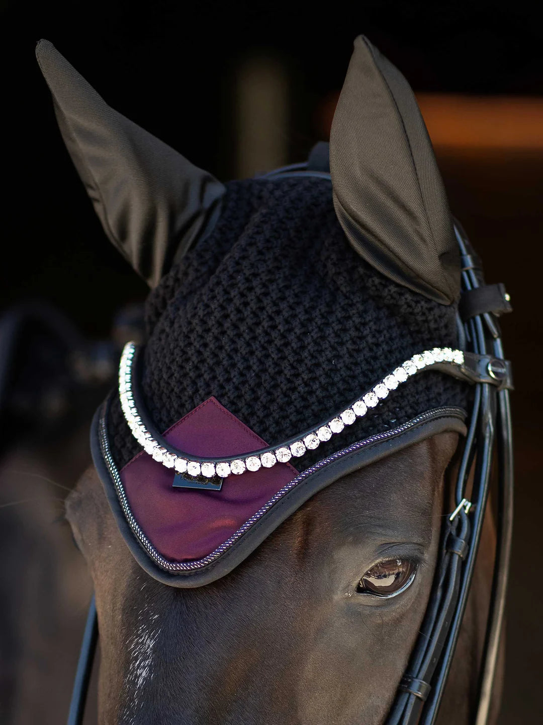 CUFFIETTA - EAR BONNET MODERN PURPLE NIGHT