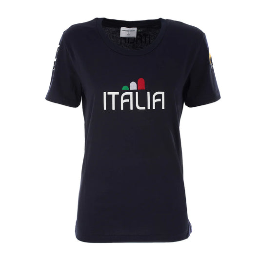 T-SHIRT DONNA FISE BLU